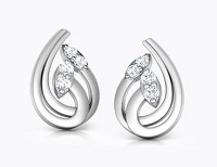Platinum Ear Tops Jewellery Designs